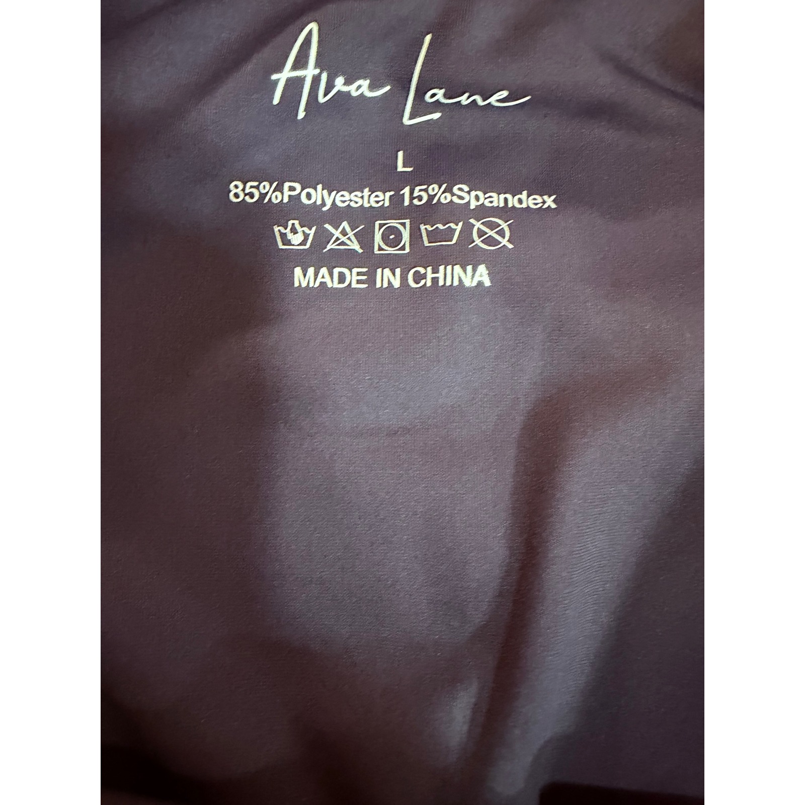Nwt Ava Lane Womens L High Waisted Athletic Leggings Charcoal Gray Inseam 28" — image 8 of 8